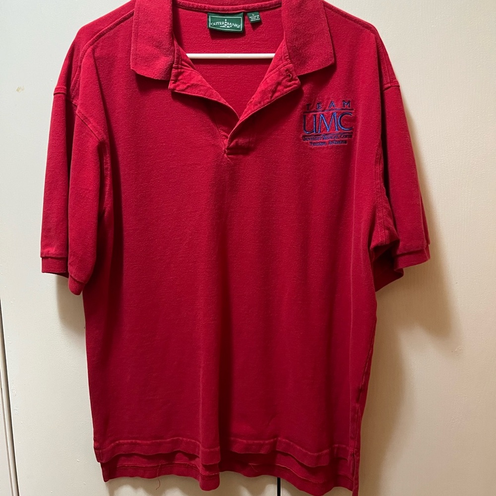 Team UMC University Medical Centrr Tucson, Arizona Red Men's Polo Shirt